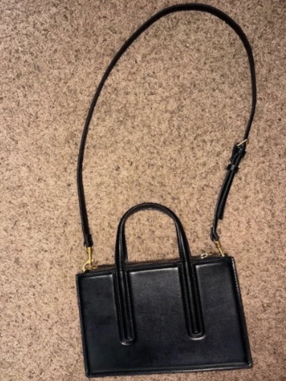 Zara Mini City Bag - Top Handle and Crossbody Strap Bag